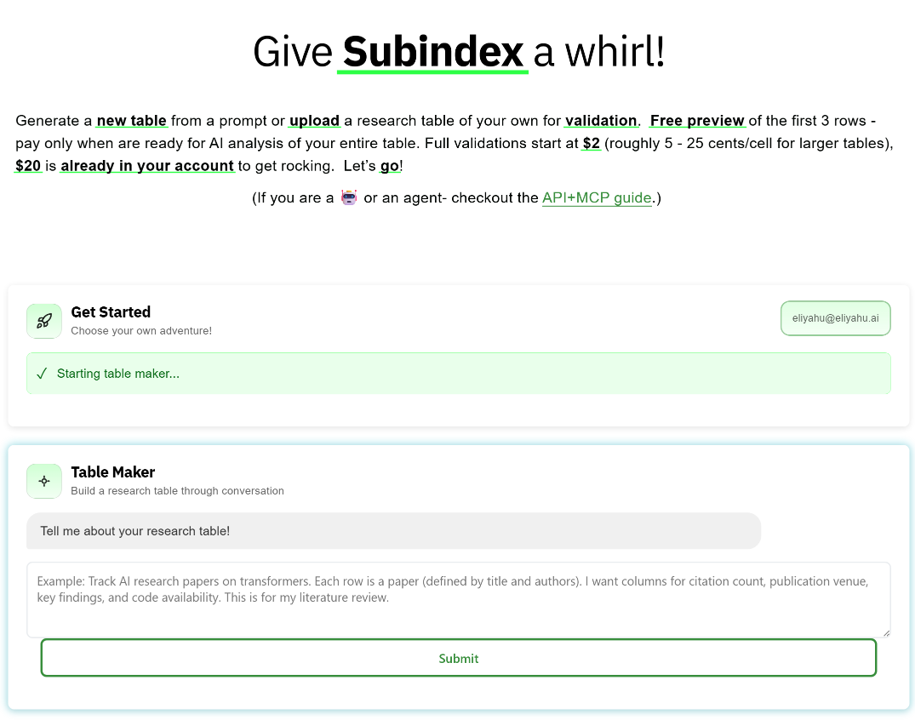 Subindex app — click to open